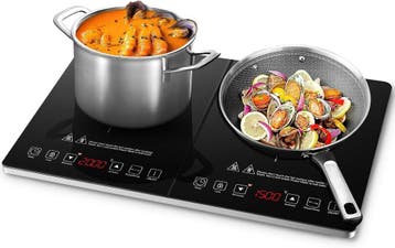 Amzchef Inductiekookplaat XL | Laatste Stuk!, 3 kookzones of minder, Ophalen of Verzenden, Zo goed als nieuw, Inductie
