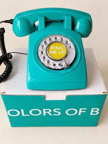 Analoge telefoon - Plastic - Vintage telefoon United Colors