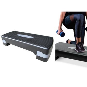 Fedec Aerobic Step Verstelbaar - Zwart/grijs, Verzenden, Nieuw