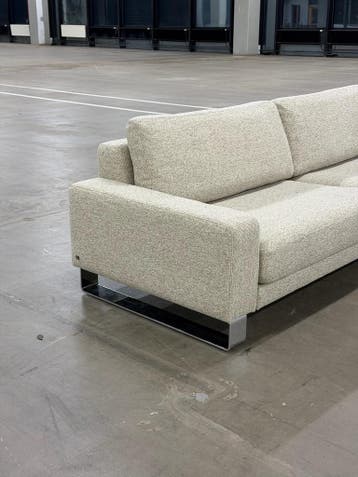 Rolf Benz Ego Bank | Shitake | NIEUWSTAAT + Garantie, Overige materialen, Driepersoons, 75 tot 100 cm, Ophalen of Verzenden