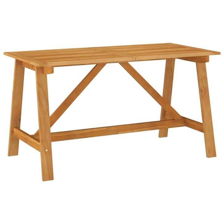 vidaXL Tuintafel 140x70x73,5 cm massief acaciahout, Tuin en Terras, Tuintafels, Nieuw, Hout, Verzenden