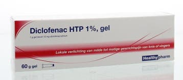Healthypharm Diclofenac HTP 1% gel - 60g, Verzenden, Nieuw