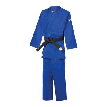 Judopak Mizuno Yusho IJF | Blauw, Sport en Fitness, Verzenden, Nieuw, Judo, Vechtsportpak