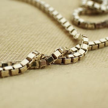 Gouden Venetiaanse schakelketting, Ophalen of Verzenden, Gebruikt, Goud, Goud