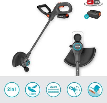 Gardena Accugazontrimmer EasyTrim 25/18V P4A gebruiksklaa..., Verzenden, Nieuw