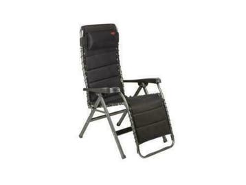 Crespo kampeer relaxstoel ap-232 air-deluxe zwart kleur 80, Caravans en Kamperen, Nieuw