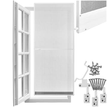 Hor met aluminium frame voor deuren 210 x 95 cm - wit, Verzenden, Nieuw