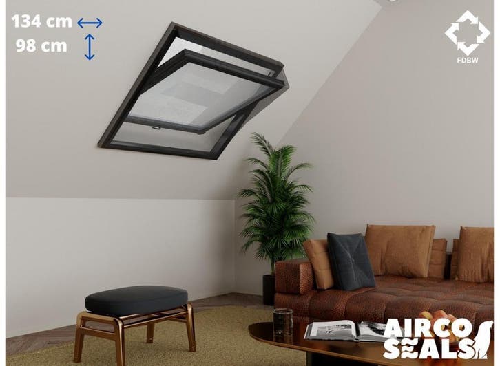 Insecten Hor Dakraam – 134 x 98 cm – Hor Geschikt voor Velux, Doe-het-zelf en Verbouw, Deuren en Horren, Nieuw, Verzenden