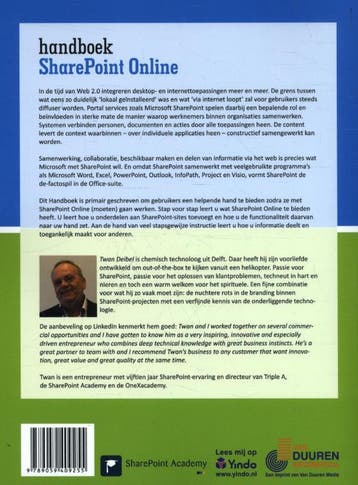 Handboek SharePoint Online 9789059409255 Twan Deibel, Verzenden, Gelezen, Twan Deibel