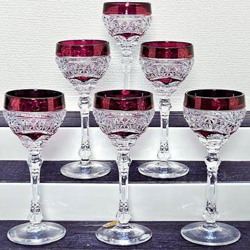 |- (6) x *meisterhaftes Set antiker/Vintage