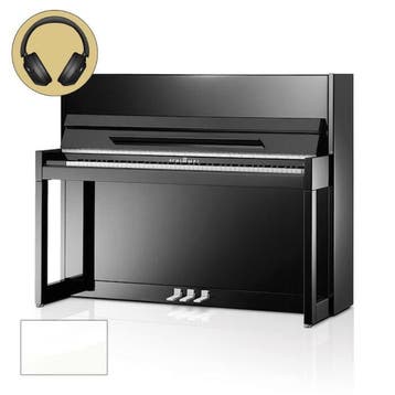 Schimmel Classic C116 MC Twintone WP chroom silent piano, Nieuw, Wit, Piano