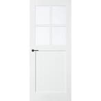 Skantrae barndeur SKS2516 78x231,5 (Wit, Stomp, Blankglas), Minder dan 80 cm, 215 cm of meer, Binnendeur, Nieuw