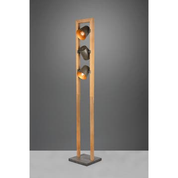 Vloerlamp - E14 Fitting - 3-lichts - Mat Zwart - Aluminium, Nieuw, Overige fittingen, Ophalen of Verzenden, Metaal