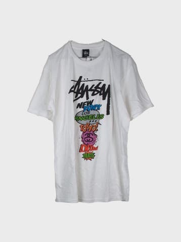 Stüssy T-shirt Heren maat L Wit, Maat 52/54 (L), Wit, Ophalen of Verzenden, Zo goed als nieuw