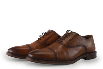 Manfield Veterschoenen in maat 43 Cognac, Kleding | Heren, Schoenen, Manfield, Overige kleuren, Verzenden, Zo goed als nieuw