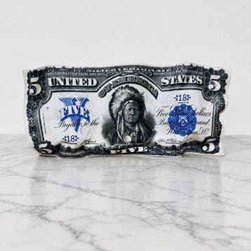 Soyz Bank (1988) - Sculpture Five Dollars – Indian Chief