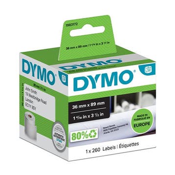 Dymo 1983172 brede adresetiketten 1 rol (origineel), Verzenden, Nieuw, Dymo