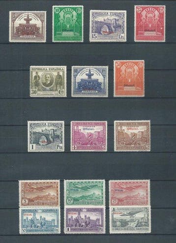 Spanje 1931 - Panamericanas officieel - post- en, Gestempeld