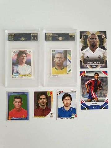 1986, 2002, 2006, 1994, 2008/09 Topps, Panini, Daka World, Nieuw