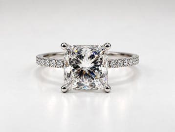 Zonder minimumprijs - Ring - 14 karaat Witgoud - 2.18ct. tw., Nieuw