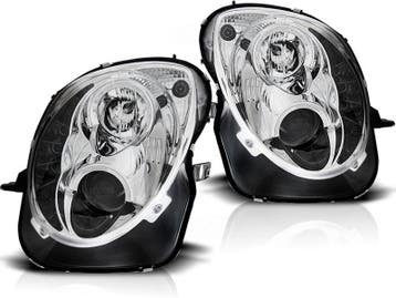 Koplampen Alfa Romeo Mito 08- Devil Eyes real DRL LED Chroom, Ophalen of Verzenden, Nieuw