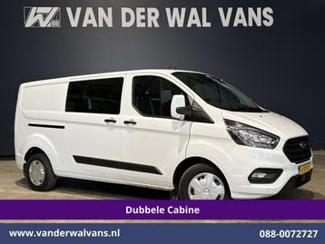 Ford Transit Custom | 2.0 TDCI 130pk Automaat L2H1 Dubbele, Automaat, Gebruikt, Euro 6, Wit