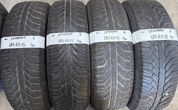 4x 185-65-15 Semperit Winter 4x 6mm €40 Per Band 185 65 15, Auto-onderdelen, Ophalen, Gebruikt, 15 inch, Band(en)