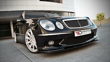 Front Splitter MERCEDES E W211 AMG VOORWOORD, Verzenden