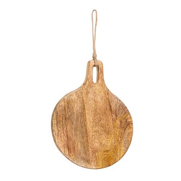 snijplank mango hout rond dia 22cm, Verzenden, Nieuw