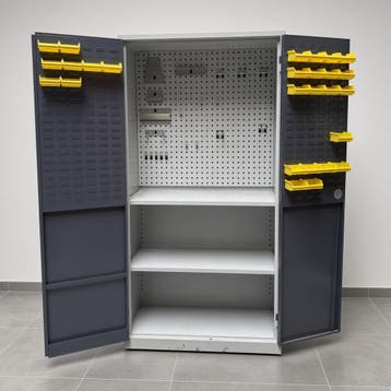 2-deurs gereedschapskast Overtoom - 195x100x45 cm, Ophalen of Verzenden, Nieuw
