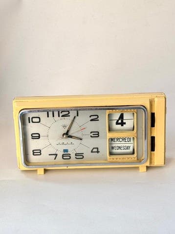 Wekker - mécanique vintage Diamond « Space Age » avec, Antiek en Kunst