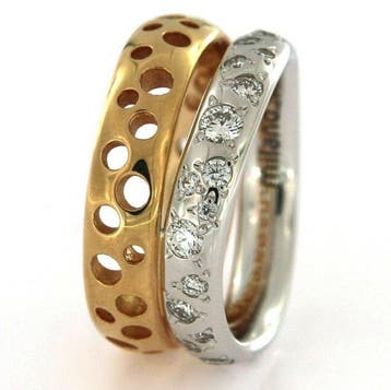 Pomellato - Ring - Milano - 18 karaat Witgoud, Geel goud -, Sieraden, Tassen en Uiterlijk, Nieuw