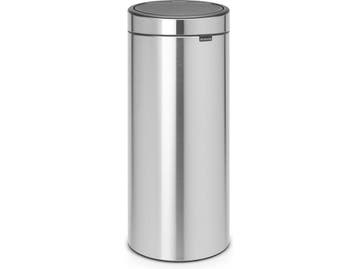 Brabantia Touch Bin - Prullenbak - 30 liter - Matt Steel, Verzenden, Zo goed als nieuw