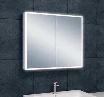 Quatro spiegelkast +verlichting 80x70x13, Verzenden, Nieuw
