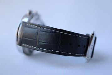 Horloge Omega Speedmaster Racing 06/2019 Full service, Leer, Staal, Polshorloge, Ophalen of Verzenden