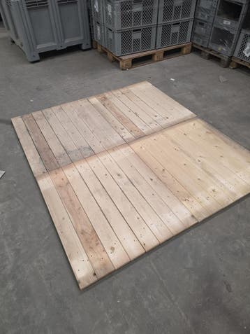 Vurenhouten vlonder gesloten 800x900x20 mm (bxdxh), licht, Ophalen of Verzenden
