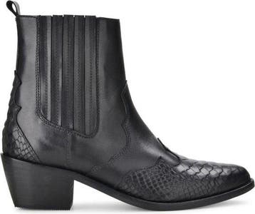 PS Poelman Leren Chelsea Enkellaarzen met Western Snake -, Kleding | Dames, Schoenen, Verzenden, Nieuw