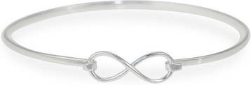 Lovenotes bangle - zilver - infinity - klemsluiting - Ø60 mm, Verzenden, Nieuw