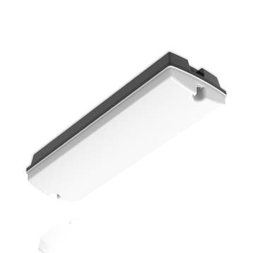 PORTIEKVERLICHTING | PAN | 3W | ZWART | MILKY COVER, Nieuw
