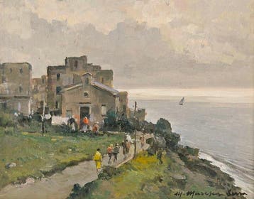 Mario Maresca Serra (1912 - 1991) - Verso la chiesa