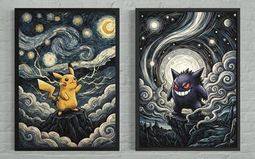 ANDSAL - Lot of 2 PIKACHU. & GENGAR Black Stars Edition, Nieuw