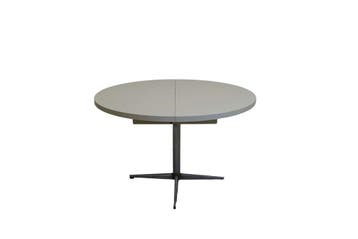 Vintage ronde eettafel Uitschuifbaar – mid-century tafel met, Ophalen of Verzenden, Nieuw