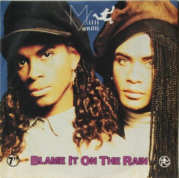 Single vinyl / 7 inch - Milli Vanilli - Blame It On The Rain, Verzenden, Zo goed als nieuw, 7 inch, Pop