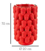 VAAS AARDBEI CM Ø 20X32, Huis en Inrichting, Woonaccessoires | Vazen, Ophalen of Verzenden, Nieuw