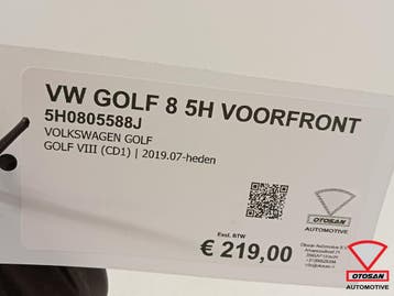 VW Golf 8 5H Voorfront Front Origineel! 5H0805588J 5H0805594, Ophalen, Gebruikt, Voor, Volkswagen