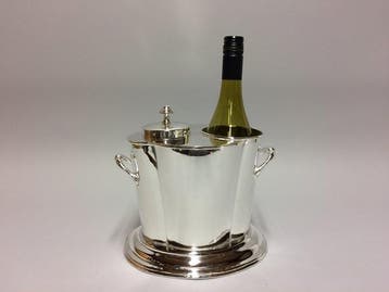 Wijnkoeler - Koeler voor één fles met een vak voor, Nieuw
