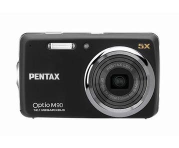 Pentax Optio M90 Digitale Compact Camera - Zwart (In doos), Verzenden, Zo goed als nieuw