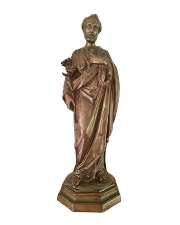 Beeld, Sint Jozef - 48 cm - Brons