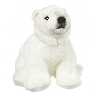 Nature Planet ijsbeer knuffel - pluche - 22 cm, Verzenden, Nieuw