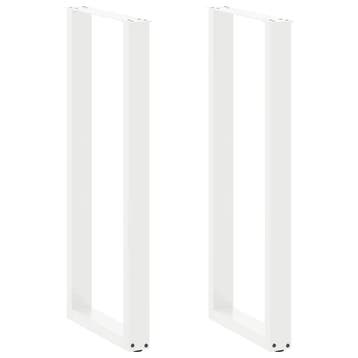 vidaXL Bartafelpoten 2 st U-vormig 40x(110-111) cm staal wit, Verzenden, Nieuw